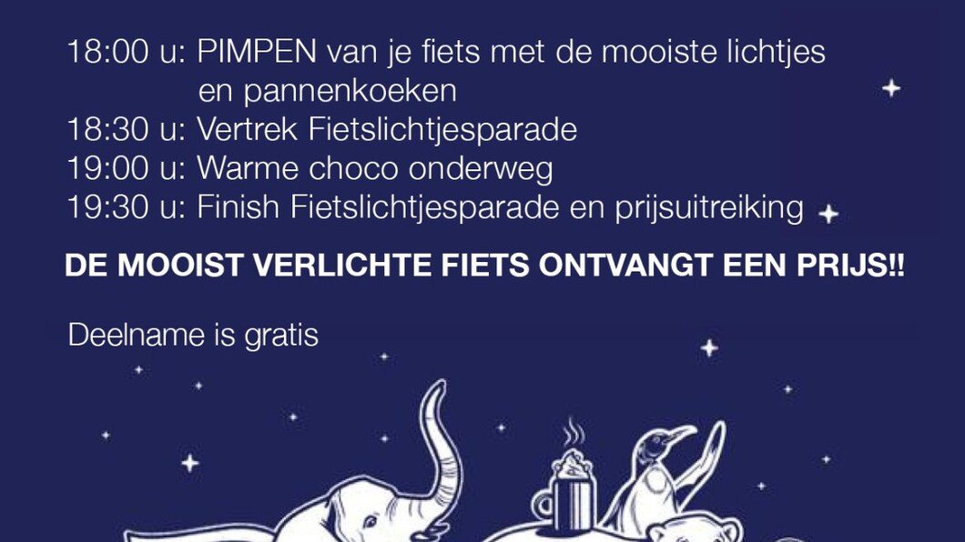 Flyer Fietslichtjesparade