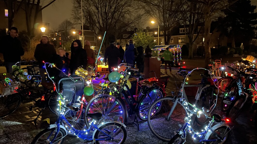 Verlichte fietsen